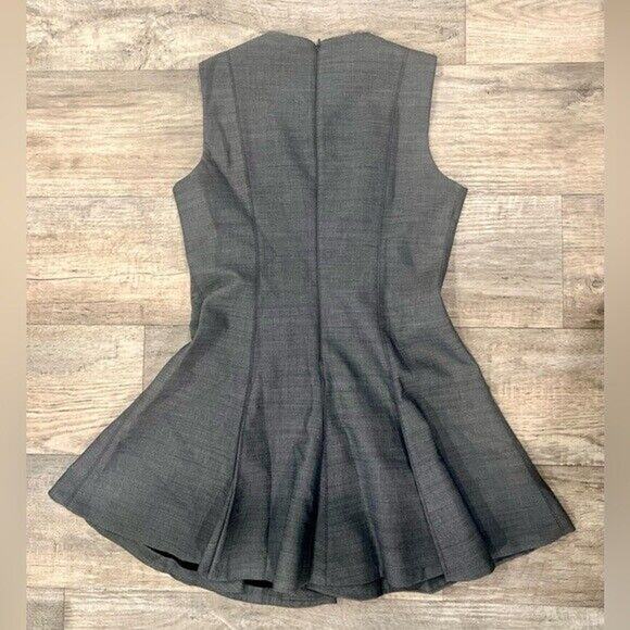 ZARA Wool-Blend Flared Hem Mini Dress NWT | Gray Fit & Flare | Size M/L - Picture 16 of 16